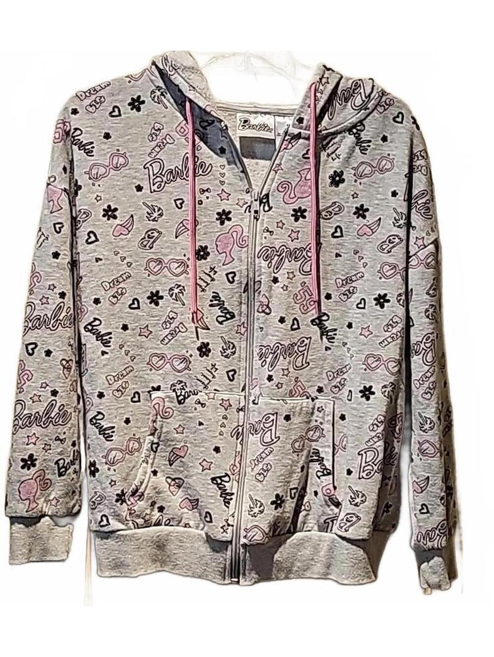 Barbie zip up hoodie jacket with pockets size M